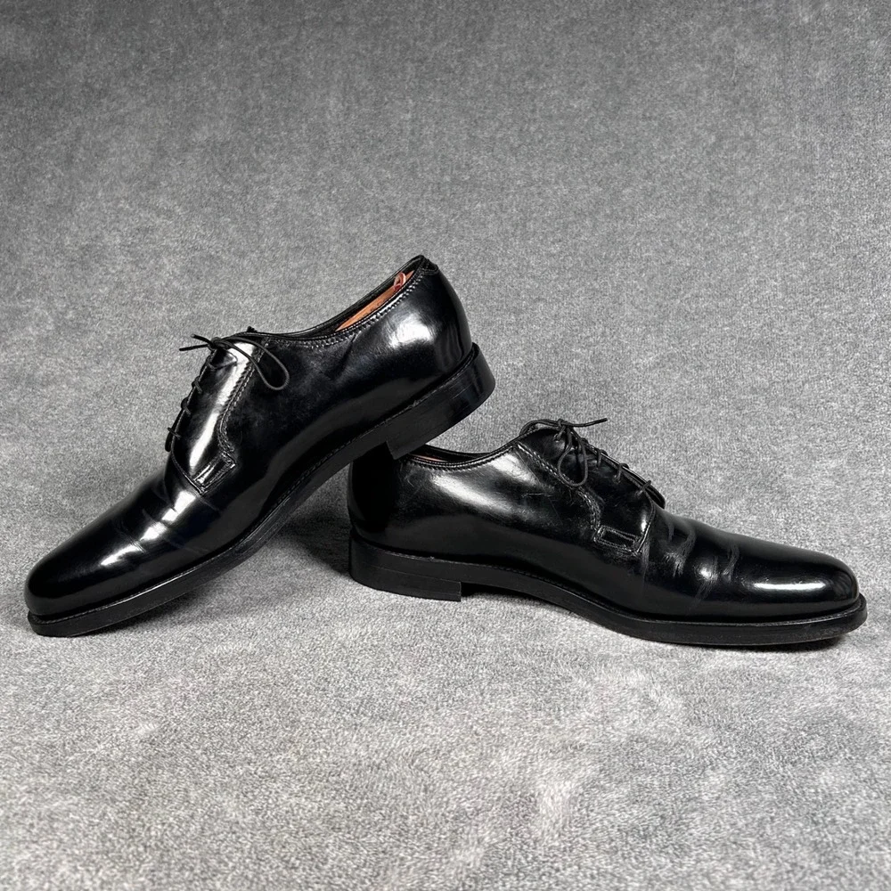 Florsheim Lexington Derby Dress Shoes Black Leather Plain Toe Mens 12 D 20863